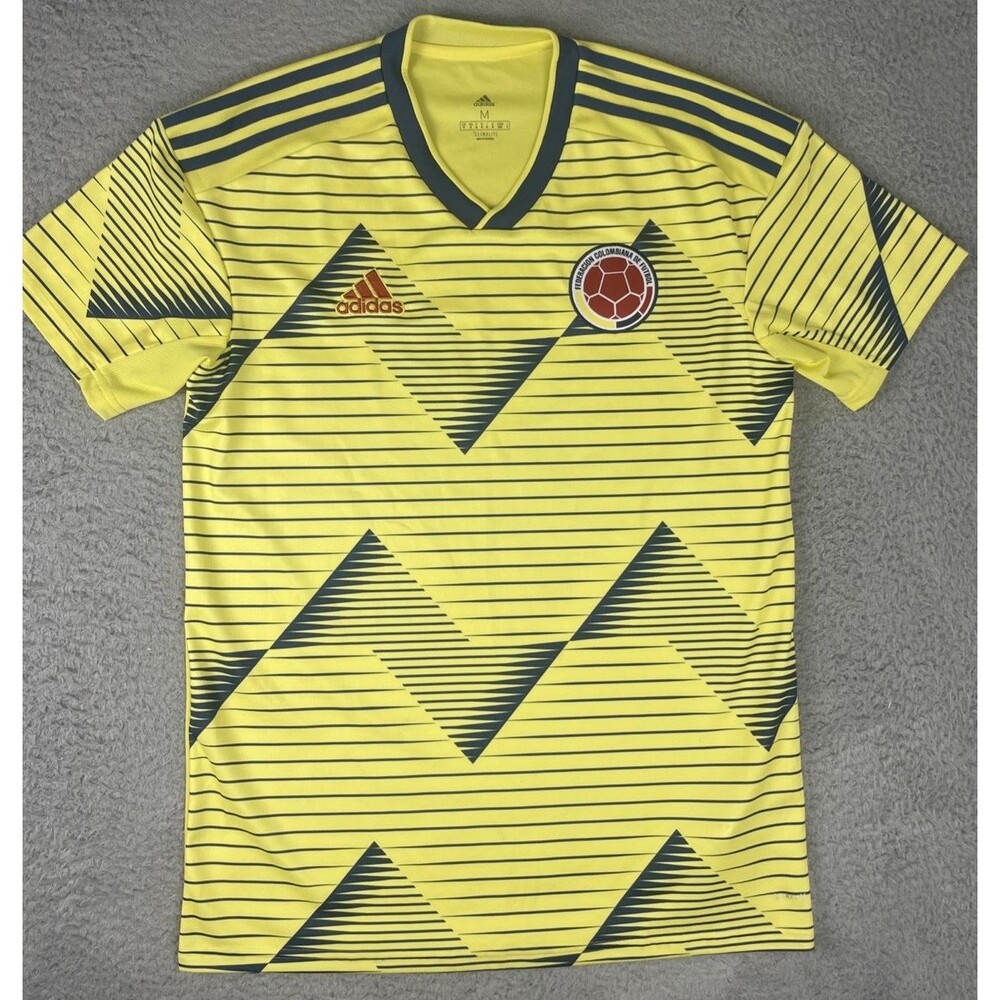 2019 Adidas Jersey Colombia Soccer National Team Mens Medium Yellow DN66219 NWOT